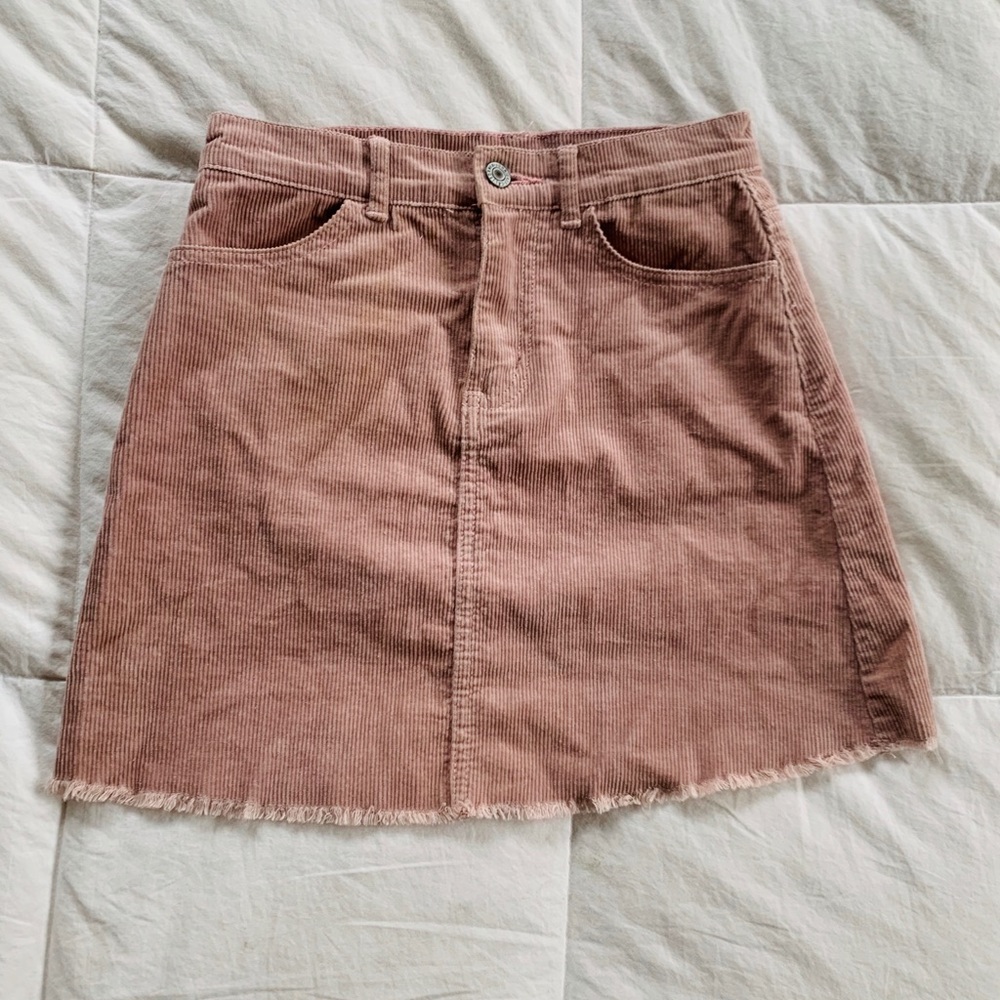 Brandy Melville mini skirt pink corduroy